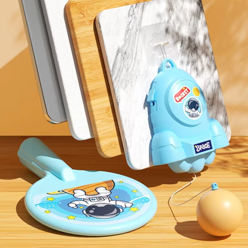 NOVA NEST Hanging Ping Pong Game Set with 2 rackets and practice ball. Fun self-training kit for kids and adults, perfect for parent-child interaction. (Random color)