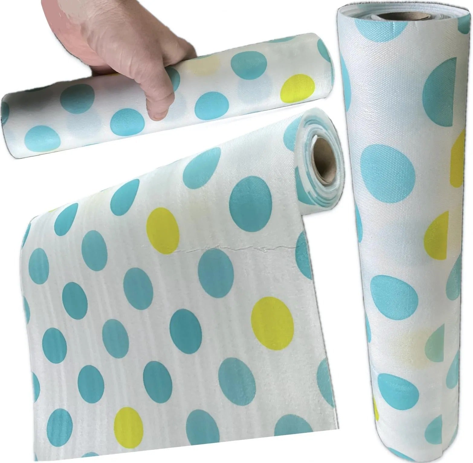 NOVA NEST Kitchen Polka Foamic Sheet – Waterproof & Oil Resistant Decorative Cover for Walls and Counters.45x150cm. Random Colors